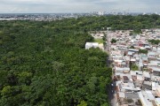 Picture taken with drone of the forest of the Federal University of Amazonas (UFAM) and the Coroado neighborhood - Manaus city - Amazonas state (AM) - Brazil