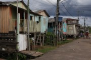 Stilt houses in the Cidade Nova Community - Iranduba city - Amazonas state (AM) - Brazil