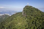 Picture taken with drone of the Christ the Redeemer - Rio de Janeiro city - Rio de Janeiro state (RJ) - Brazil