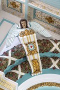 Angel representation in architectural detail - Church of the Martyrs Sao Gonçalo Garcia and Sao Jorge, better known as the Church of Sao Jorge - Located on the corner of Alfandega Street and Republica Square - Rio de Janeiro city - Rio de Janeiro state (RJ) - Brazil