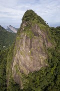 Picture taken with drone of the Agulhinha of Gavea peak (Little needle of Gavea) - Rio de Janeiro city - Rio de Janeiro state (RJ) - Brazil