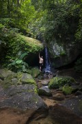 Man bathing in Gruta Waterfall - Tijuca National park - Rio de Janeiro city - Rio de Janeiro state (RJ) - Brazil