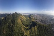 Picture taken with drone of mountains in Tijuca National Park from - Rio de Janeiro city - Rio de Janeiro state (RJ) - Brazil