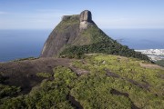 Picture taken with drone of Pedra Bonita (Bonita Stone) and Rock of Gavea - Tijuca National Park - Rio de Janeiro city - Rio de Janeiro state (RJ) - Brazil