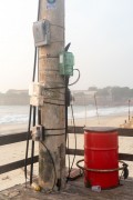 Electricity consumption meter clock (light meter) on a pole - Rio de Janeiro city - Rio de Janeiro state (RJ) - Brazil
