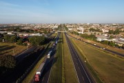 Picture taken with drone of the Washington Luis Highway - Mirassol city - Sao Paulo state (SP) - Brazil