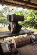 Detail of process for the production of cassava flour - Anavilhanas National Park - Novo Airao city - Amazonas state (AM) - Brazil