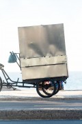 Tricycle used for commerce on Copacabana Beach - Rio de Janeiro city - Rio de Janeiro state (RJ) - Brazil