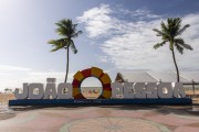 Detail of sign with the words: Joao Pessoa - Joao Pessoa city - Paraiba state (PB) - Brazil