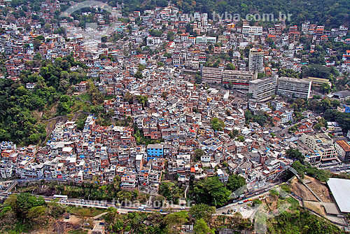  Vista aérea da Favela do Vidigal - Rio de Janeiro - RJ - Brasil - Setembro de 2007  - Rio de Janeiro - Rio de Janeiro - Brasil