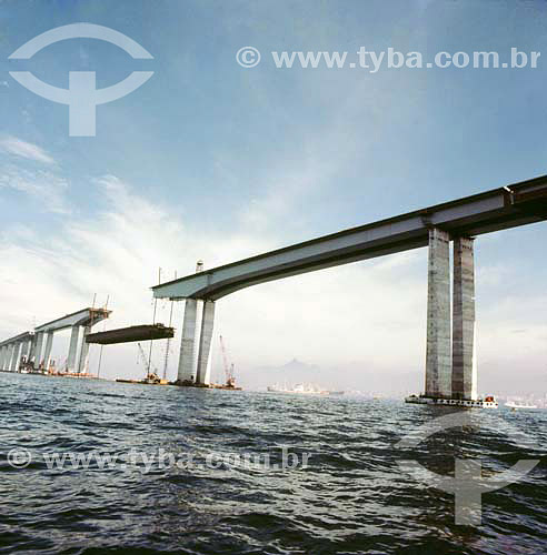  Construção da Ponte Rio-Niterói - RJ - Brasil - 1973  - Niterói - Rio de Janeiro - Brasil