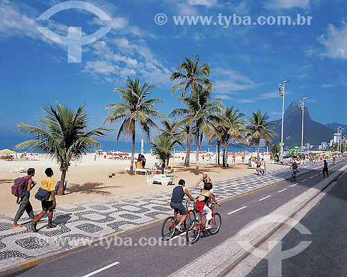  Ciclovia na Praia de Ipanema - Rio de Janeiro - RJ  - Rio de Janeiro - Rio de Janeiro - Brasil