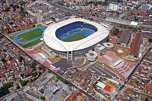  Vista aérea do Estádio João Havelange (Engenhão) - Engenho de Dentro - Rio de Janeiro - RJ - Brasil - Setembro de 2007  - Rio de Janeiro - Rio de Janeiro - Brasil