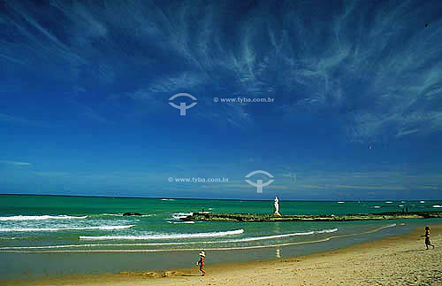  Criança na praia - Maceió - AL - Brasil  - Maceió - Alagoas - Brasil