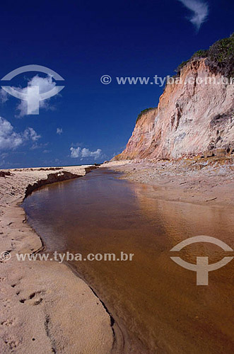  Falésias de Prado - Costa das Baleias - litoral sul da Bahia State - Brasil  - Prado - Bahia - Brasil