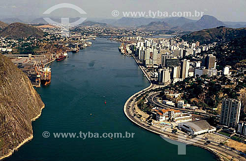  Vista aérea da cidade de Vitória - ES - Brasil  - Vitória - Espírito Santo - Brasil