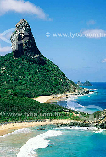  Praias e Morro do Pico ao fundo - Fernando de Noronha  - PE - Brasil

  O arquipélago Fernando de Noronha é Patrimônio Mundial pela UNESCO desde 16-12-2001.  - Fernando de Noronha - Pernambuco - Brasil