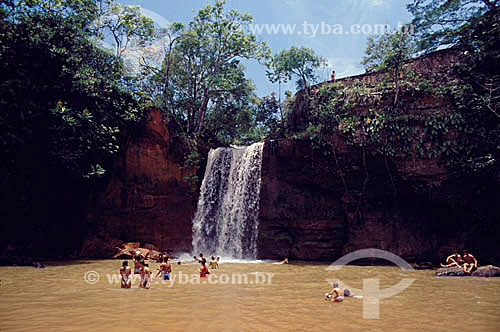  Cachoeira na Chapada dos Guimarães - MT - Brasil  - Chapada dos Guimarães - Mato Grosso - Brasil