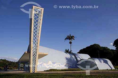  Igreja da Pampulha desenhada pelo Arquiteto Oscar Niemeyer - Belo Horizonte - MG - Brasil  - Belo Horizonte - Minas Gerais - Brasil