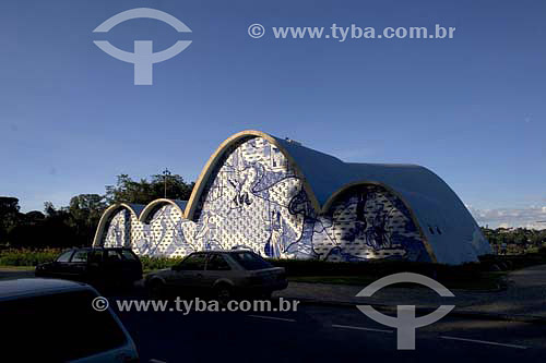  Igreja da Pampulha desenhada pelo Arquiteto Oscar Niemeyer - Belo Horizonte - MG - Brasil  - Belo Horizonte - Minas Gerais - Brasil