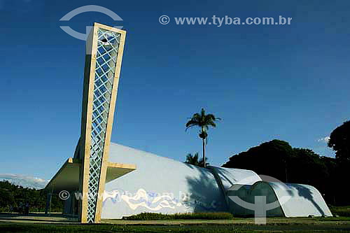  Igreja da Pampulha desenhada pelo Arquiteto Oscar Niemeyer - Belo Horizonte - MG - Brasil  - Belo Horizonte - Minas Gerais - Brasil