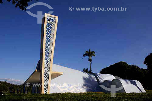  Igreja da Pampulha desenhada pelo Arquiteto Oscar Niemeyer - Belo Horizonte - MG - Brasil  - Belo Horizonte - Minas Gerais - Brasil