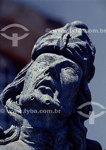  Santuário de Bom Jesus de Matosinhos  - esculturas de Aleijadinho (Antônio Francisco Lisboa) - escultura dos profetas - Congonhas do Campo - MG - Brasil

  A igreja é Patrimônio Mundial pela UNESCO desde 06-12-1985.  - Belo Horizonte - Minas Gerais - Brasil