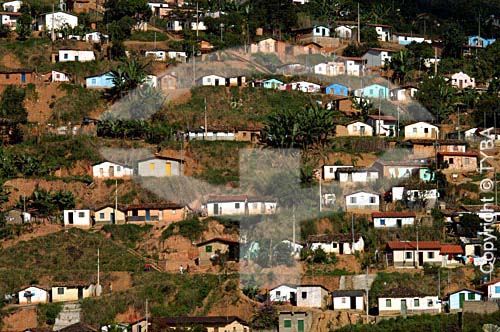  Casas na cidade de Padre Paraíso - MG - Brasil  foto digital  - Padre Paraíso - Minas Gerais - Brasil