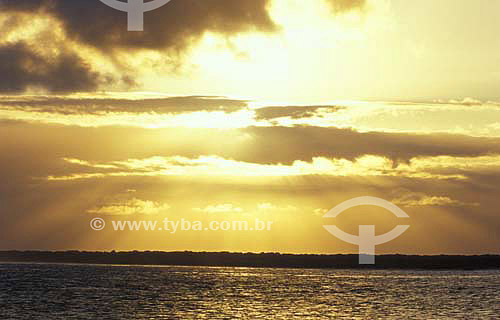  Pôr-do-sol no Parque Nacional de Superagüi - Paraná - Brasil - Novembro de 1999  - Guaraqueçaba - Paraná - Brasil