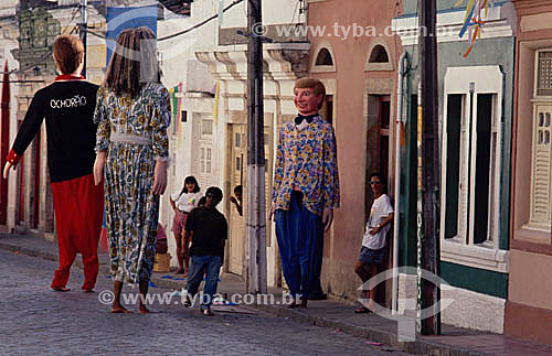  Bonecos Gigantes do Carnaval de Olinda  - PE - Brasil

  A cidade é Patrimônio Mundial pela UNESCO desde 17-12-1982 e seu conjunto arquitetônico, urbanístico e paisagístico é Patrimônio Histórico Nacional desde 19-04-1968.  - Olinda - Pernambuco - Brasil