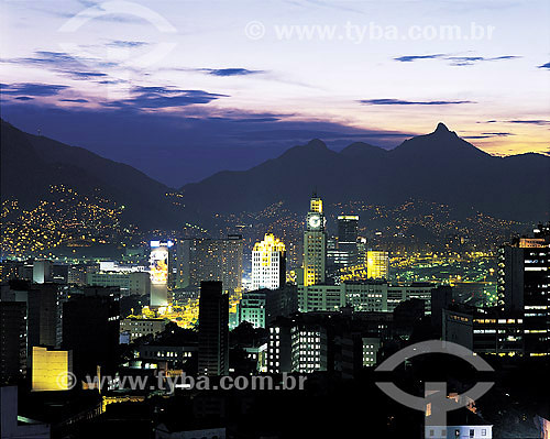  Centro ao anoitescer - Rio de Janeiro - RJ  - Rio de Janeiro - Rio de Janeiro - Brasil