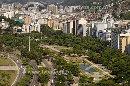  Vista da Praça Paris e parte do bairro Glória - Rio de Janeiro - RJ - Brasil  - Rio de Janeiro - Rio de Janeiro - Brasil