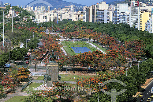  Vista da Praça Paris e parte do bairro da Glória - Rio de Janeiro - RJ - Brasil - 2006  - Rio de Janeiro - Rio de Janeiro - Brasil