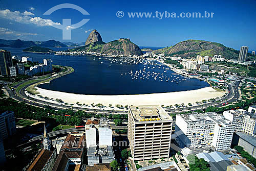  Enseada de Botafogo com Pão de Açúcar ao fundo - Praia de Botafogo - Rio de Janeiro - RJ - Brasil  - Rio de Janeiro - Rio de Janeiro - Brasil