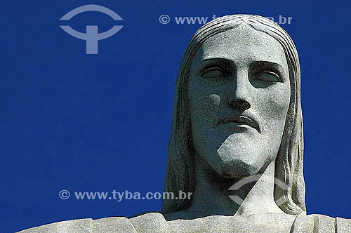  Cabeça da estátua do Cristo Redentor - Rio de Janeiro - RJ - Brasil  - Rio de Janeiro - Rio de Janeiro - Brasil