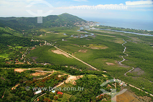  Vista aérea de parte de Guaratiba (Barra de Guaratiba) - Rio de Janeiro - RJ - Brasil - Janeiro de 2008  - Rio de Janeiro - Rio de Janeiro - Brasil