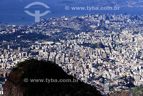  Vista aérea mostrando o Estádio do Maracanã  e bairros da zona norte do Rio de Janeiro (Maracanã e Tijuca, Grajaú, Vila Isabel) - Rio de Janeiro - RJ - Brasil   O estádio é Patrimônio Histórico Nacional desde 26-12-2000.  - Rio de Janeiro - Rio de Janeiro - Brasil