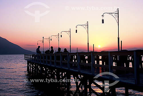  Pôr-do-sol - Restaurante - Ribeirão da Ilha - Florianópolis - Santa Catarina - Brasil - Julho de 2006  - Florianópolis - Santa Catarina - Brasil