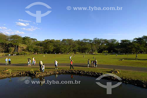  Pessoas no Parque Curupira ou Parque Prefeito Luiz Roberto - Ribeirão Preto - SP - Brasil  - Ribeirão Preto - São Paulo - Brasil