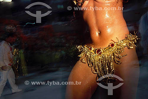  Mulher desfilando no Carnaval - Rio de Janeiro - RJ - Brasil  - Rio de Janeiro - Rio de Janeiro - Brasil
