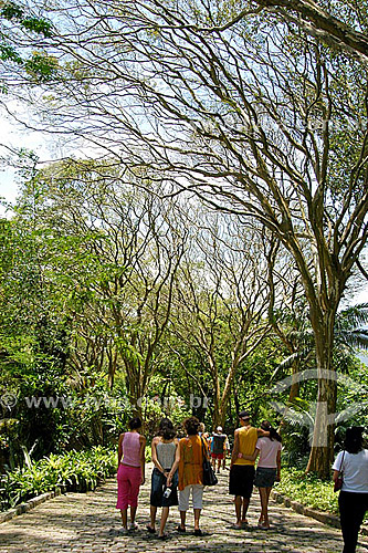  Visitantes no Sítio Roberto Burle Marx  - Barra de Guaratiba - Rio de Janeiro - RJ - Brasil 

 O sítio é Patrimônio Histórico Nacional desde 04-08-2003. obs.: foto digital  - Rio de Janeiro - Rio de Janeiro - Brasil