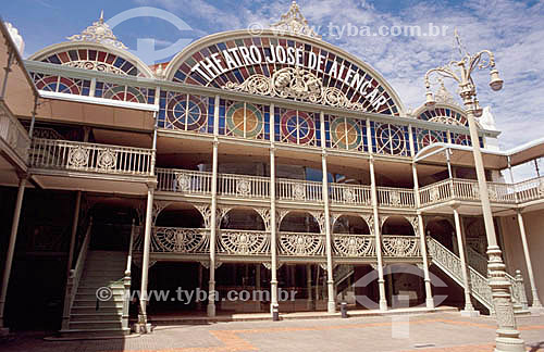  Teatro José de Alencar  - Fortaleza - CE - Brasil

  O teatro, de autoria do engenheiro militar Bernardo José de Melo, foi construído entre os anos 1908 e 1910 e é Patrimônio Histórico Nacional desde 10-08-1964.  - Fortaleza - Ceará - Brasil