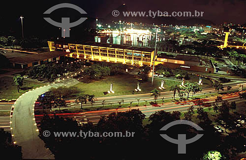  MAM - Museu de Arte Moderna iluminado - Rio de Janeiro - RJ - Brasil  - Rio de Janeiro - Rio de Janeiro - Brasil