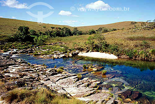  Assunto: Nascente do Rio São Francisco - Parque Nacional da Serra da Canastra  / Local: Minas Gerais (MG) - Brasil / Data: 1999 