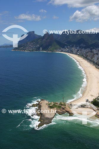  Assunto: Vista aérea do Arpoador, Praias de Ipanema e Leblon, Morro Dois Irmãos e Pedra da Gávea
Local: Rio de Janeiro - RJ
Data: 16/10/2003
 