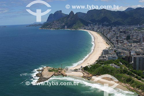  Assunto: Vista aérea do Arpoador, Praias de Ipanema e Leblon, Morro Dois Irmãos e Pedra da Gávea
Local: Rio de Janeiro - RJ
Data: 16/10/2003
 