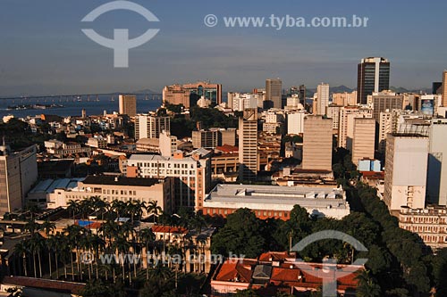  Assunto: Vista Panorâmica do Centro do Rio de Janeiro com Palácio do Itamaraty em primeiro plano / Local: Bairro Centro - Rio de Janeiro - RJ - Brasil / Data: 03/2008 