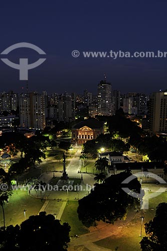  Assunto: Vista do Teatro da Paz com iluminação noturna / Local: Belém (PA) / Data: 13 de  Outubro de 2008 