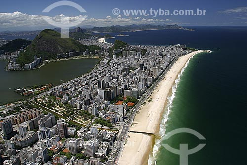  Assunto: Vista aérea da Praia de Ipanema com Praia do Arpoador e Praia de Copacabana ao fundo / Local: Rio de Janeiro (RJ) / Data: 16 de Outubro de 2003 