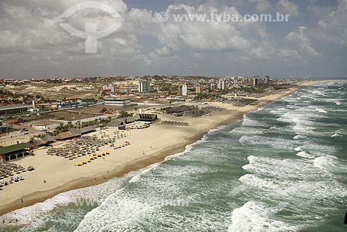  Assunto: Vista aérea de praia / Local: Fortaleza - Ceará (CE) - Brasil / Data: Janeiro de 2009 